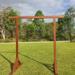 Brown wedding arbour hire